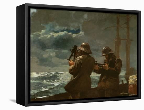 Eight Bells, 1886 (Oil on Canvas)-Winslow Homer-Framed Premier Image Canvas