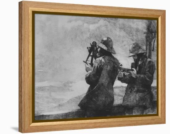 Eight Bells, 1887 (Etching on Parchment)-Winslow Homer-Framed Premier Image Canvas