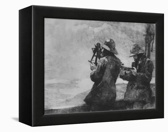 Eight Bells, 1887 (Etching on Parchment)-Winslow Homer-Framed Premier Image Canvas