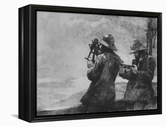 Eight Bells, 1887 (Etching on Parchment)-Winslow Homer-Framed Premier Image Canvas