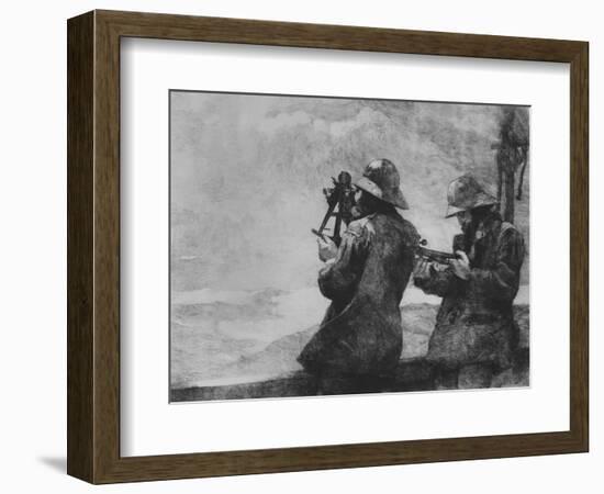 Eight Bells, 1887 (Etching on Parchment)-Winslow Homer-Framed Giclee Print