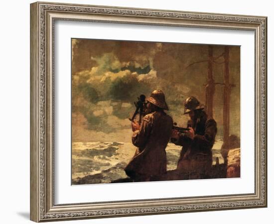 Eight Bells-Winslow Homer-Framed Art Print