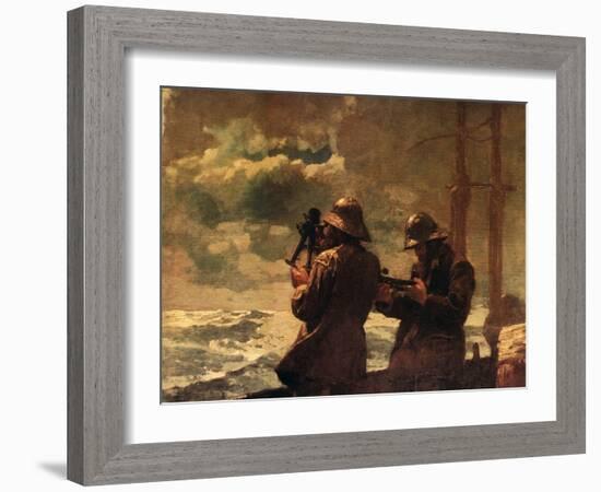 Eight Bells-Winslow Homer-Framed Art Print