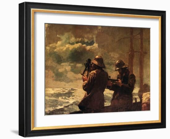 Eight Bells-Winslow Homer-Framed Art Print