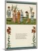 Eight Children Mourning a Dead Bird-Kate Greenaway-Mounted Art Print