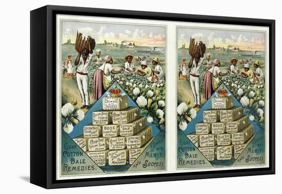 Eight Cotton Bale Remedies', Advertisement for the Cotton Bale Medicine Company, Pub. C.1888-null-Framed Premier Image Canvas