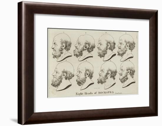 Eight Heads of Socrates-null-Framed Giclee Print
