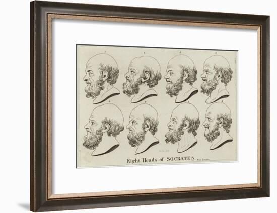 Eight Heads of Socrates-null-Framed Giclee Print