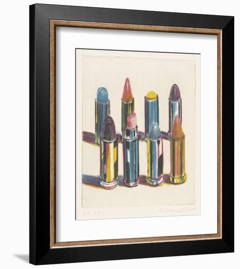 Eight Lipsticks, 1988-Wayne Thiebaud-Framed Art Print