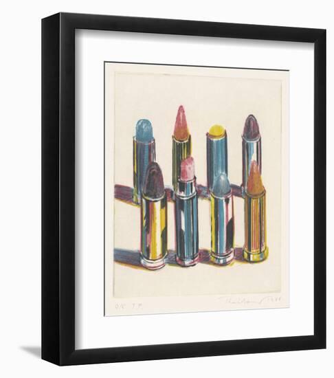 Eight Lipsticks, 1988-Wayne Thiebaud-Framed Art Print