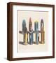 Eight Lipsticks, 1988-Wayne Thiebaud-Framed Art Print