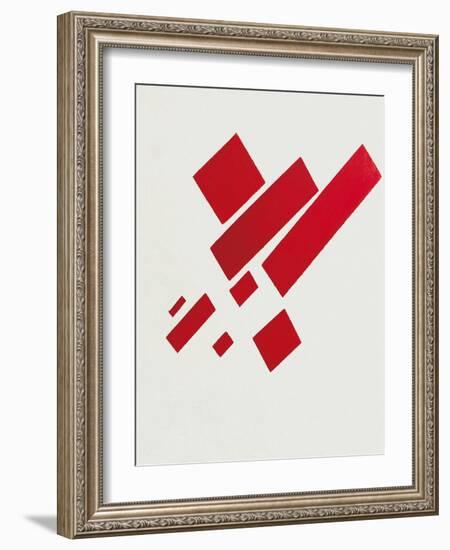 Eight Red Rectangles. Painting by Kazimir Severinovich Malevich (Malevich, Malevic) (1878-1935), 19-Kazimir Severinovich Malevich-Framed Giclee Print