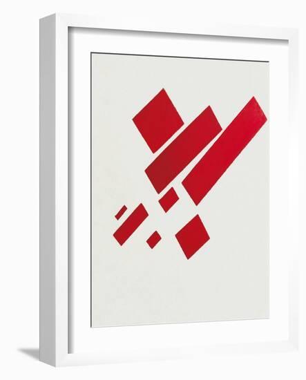 Eight Red Rectangles. Painting by Kazimir Severinovich Malevich (Malevich, Malevic) (1878-1935), 19-Kazimir Severinovich Malevich-Framed Giclee Print