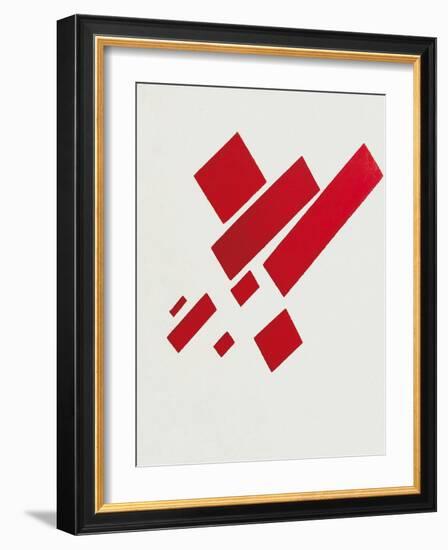 Eight Red Rectangles. Painting by Kazimir Severinovich Malevich (Malevich, Malevic) (1878-1935), 19-Kazimir Severinovich Malevich-Framed Giclee Print