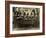 Eight Women in High Hats Having Tea in Norfolk, England, Ca. 1920-null-Framed Photo