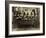 Eight Women in High Hats Having Tea in Norfolk, England, Ca. 1920-null-Framed Photo