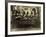 Eight Women in High Hats Having Tea in Norfolk, England, Ca. 1920-null-Framed Photo