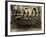 Eight Women in High Hats Having Tea in Norfolk, England, Ca. 1920-null-Framed Photo