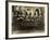 Eight Women in High Hats Having Tea in Norfolk, England, Ca. 1920-null-Framed Photo