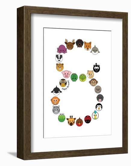 Eight-null-Framed Giclee Print