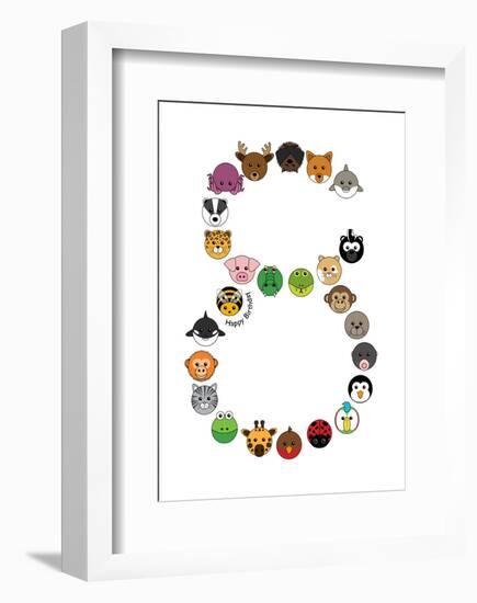 Eight-null-Framed Giclee Print