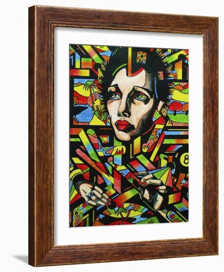 Eightball-Abstract Graffiti-Framed Giclee Print