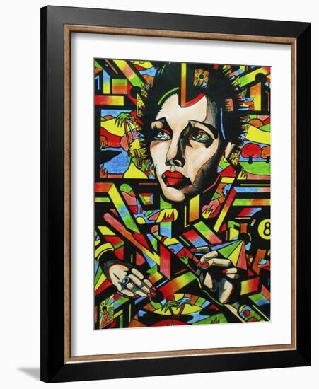 Eightball-Abstract Graffiti-Framed Giclee Print