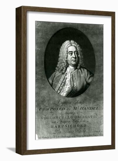 Eighteen Songs Composed by Handel Adapted for a Violioncello Obligato with Harpsichord by Henry Har-Thomas Hudson-Framed Giclee Print