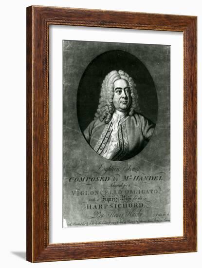 Eighteen Songs Composed by Handel Adapted for a Violioncello Obligato with Harpsichord by Henry Har-Thomas Hudson-Framed Giclee Print