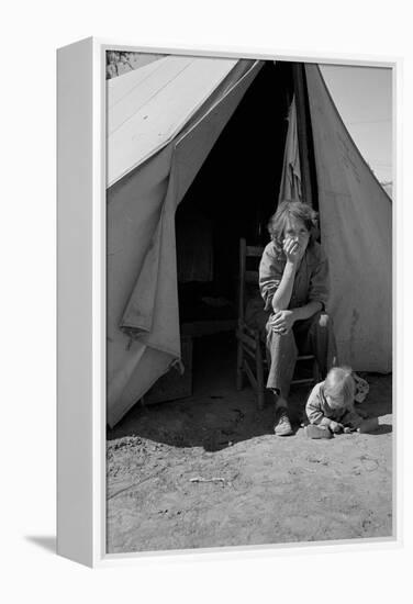 Eighteen Year-Old Mother-Dorothea Lange-Framed Stretched Canvas