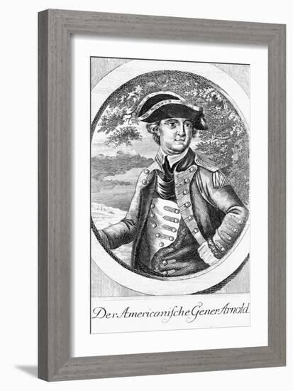 Eighteenth Century Etching of a Portrait of Benedict Arnold-null-Framed Giclee Print