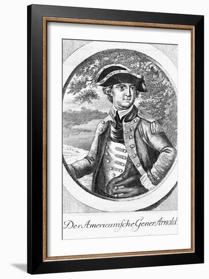 Eighteenth Century Etching of a Portrait of Benedict Arnold-null-Framed Giclee Print