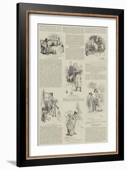 Eighteenth Century Studies, Old and New-Hugh Thomson-Framed Giclee Print