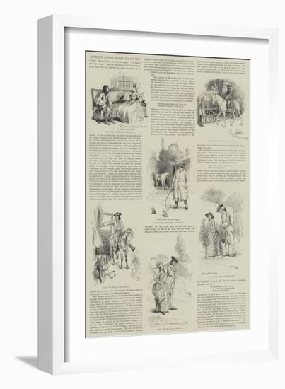 Eighteenth Century Studies, Old and New-Hugh Thomson-Framed Giclee Print