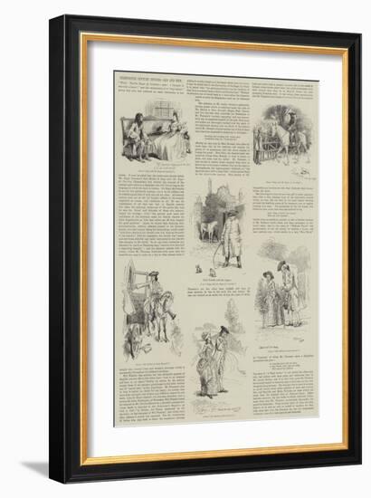 Eighteenth Century Studies, Old and New-Hugh Thomson-Framed Giclee Print