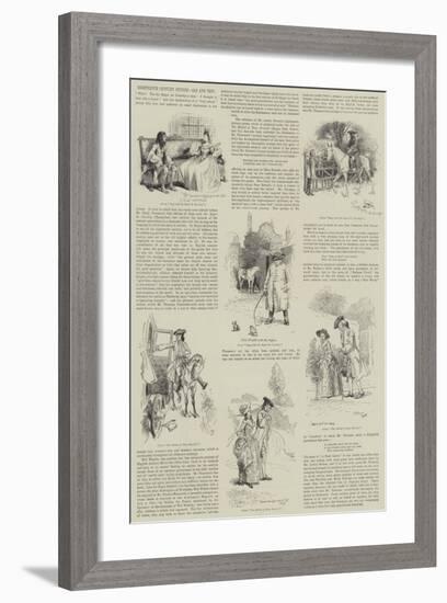 Eighteenth Century Studies, Old and New-Hugh Thomson-Framed Giclee Print