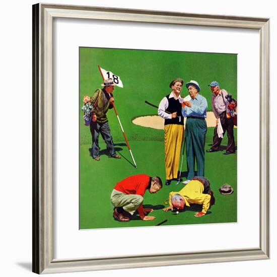 "Eighteenth Hole", August 6, 1955-John Falter-Framed Giclee Print