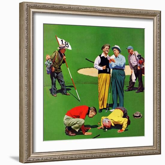 "Eighteenth Hole", August 6, 1955-John Falter-Framed Giclee Print