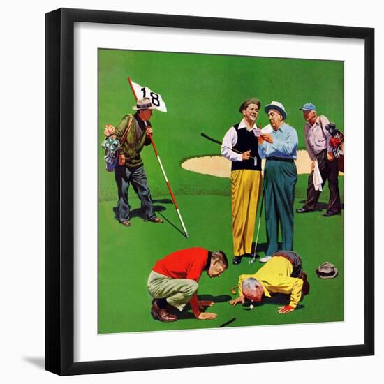 "Eighteenth Hole", August 6, 1955-John Falter-Framed Giclee Print