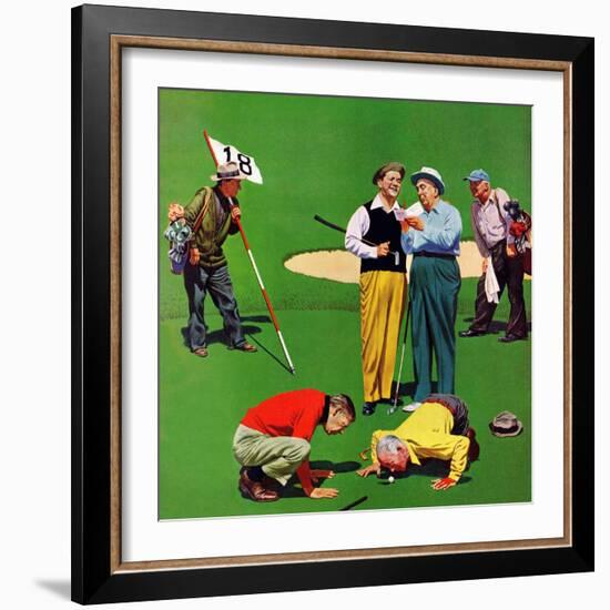 "Eighteenth Hole", August 6, 1955-John Falter-Framed Giclee Print