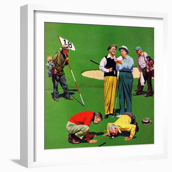 "Eighteenth Hole", August 6, 1955-John Falter-Framed Giclee Print