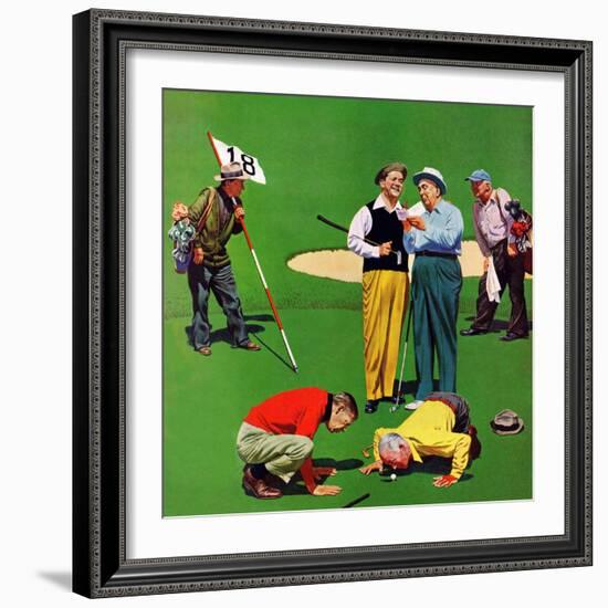 "Eighteenth Hole", August 6, 1955-John Falter-Framed Giclee Print