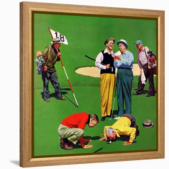 "Eighteenth Hole", August 6, 1955-John Falter-Framed Premier Image Canvas