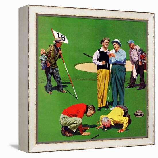 "Eighteenth Hole", August 6, 1955-John Falter-Framed Premier Image Canvas