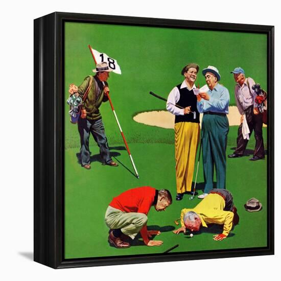 "Eighteenth Hole", August 6, 1955-John Falter-Framed Premier Image Canvas