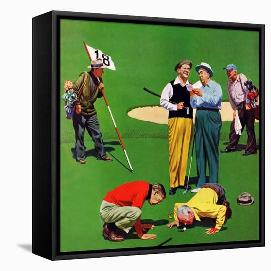 "Eighteenth Hole", August 6, 1955-John Falter-Framed Premier Image Canvas