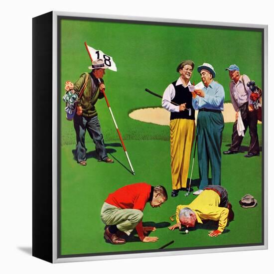 "Eighteenth Hole", August 6, 1955-John Falter-Framed Premier Image Canvas