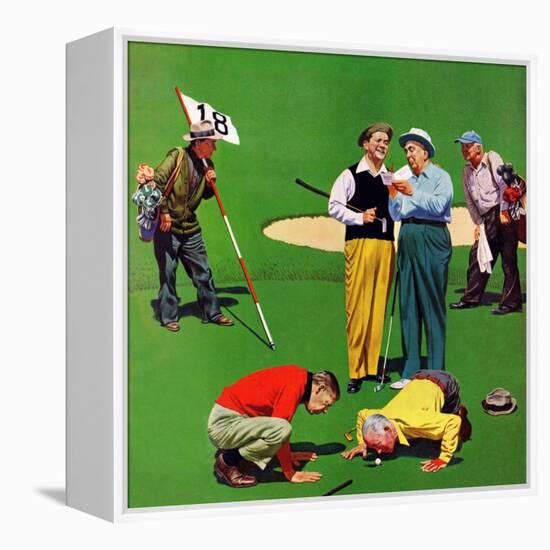 "Eighteenth Hole", August 6, 1955-John Falter-Framed Premier Image Canvas