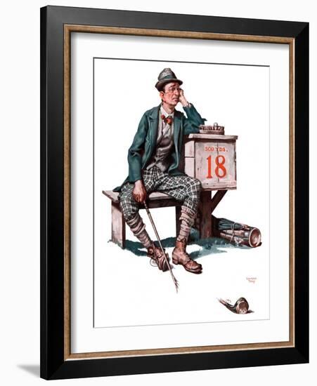 "Eighteenth Hole,"August 8, 1925-Lawrence Toney-Framed Giclee Print