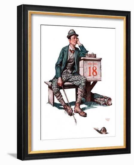 "Eighteenth Hole,"August 8, 1925-Lawrence Toney-Framed Giclee Print